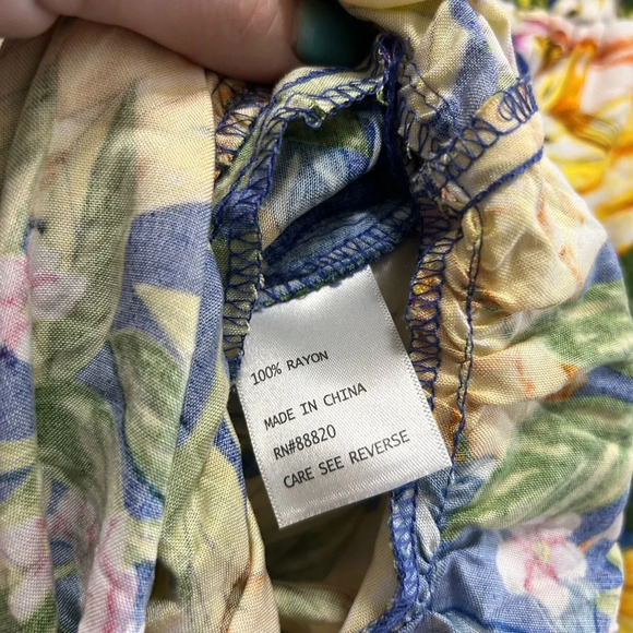 RACHEL Rachel Roy Starfruit Floral Print Tiered Maxi Skirt with Rope Belt NWT S - Picture 6 of 6